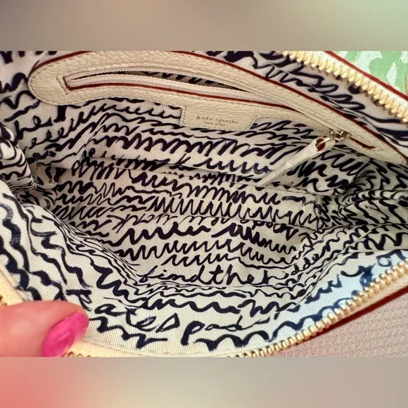 Kate Spade Shoulder Bag in Cream White Leather - Vintage Y2K Style - Neutral - Picture 3 of 9